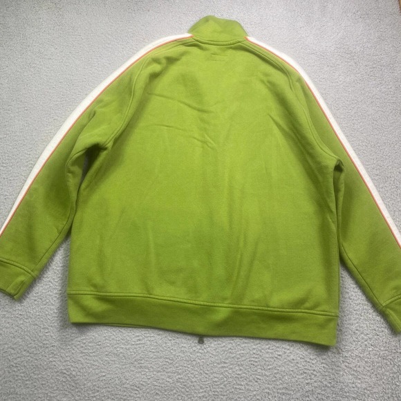Grandpa‎ Sweater Mens Large Green Full Zip Jacket Zipped Pockets Olive - Picture 9 of 12